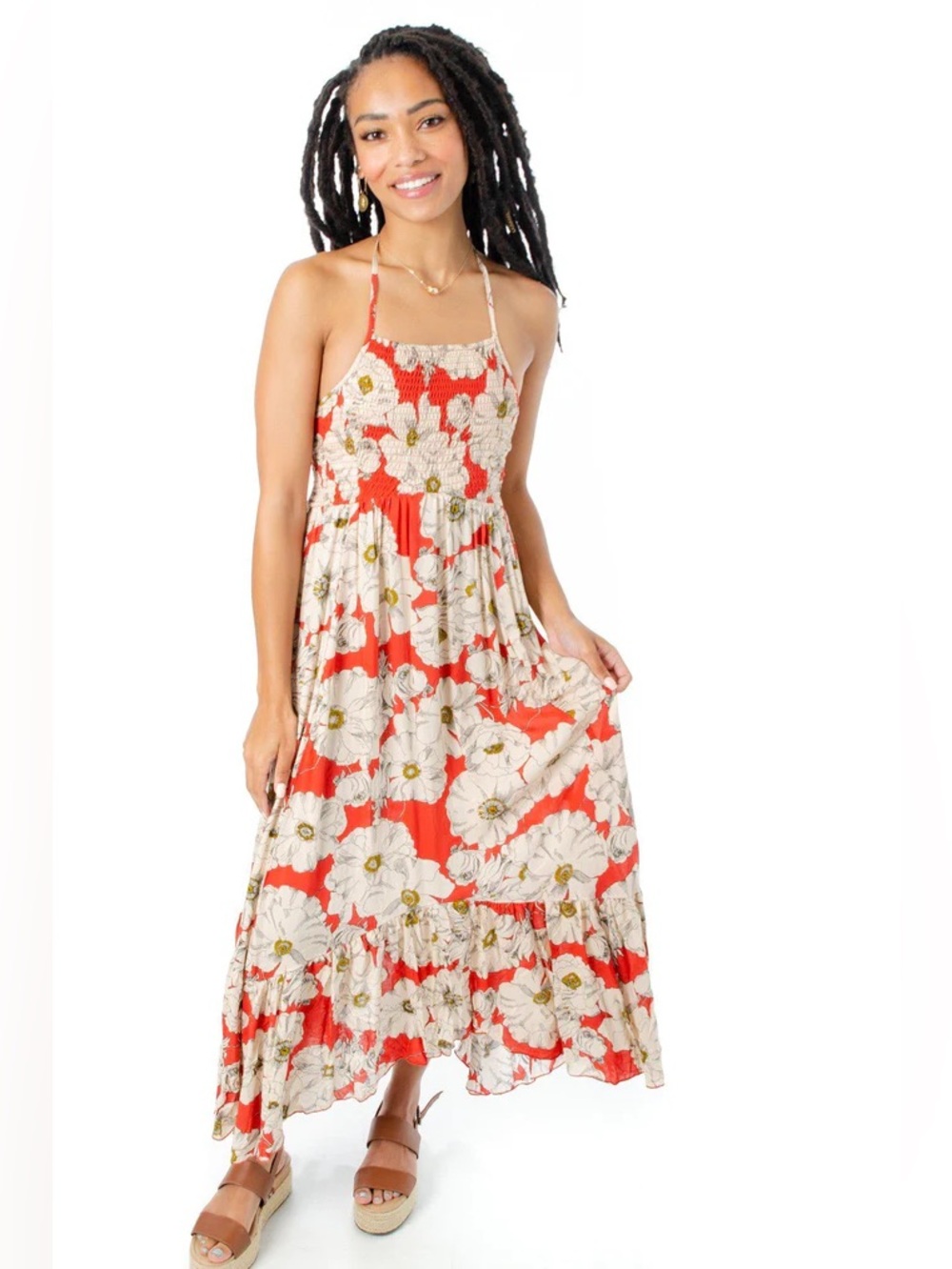 Free People Floral Maxi Dress - Size Medium